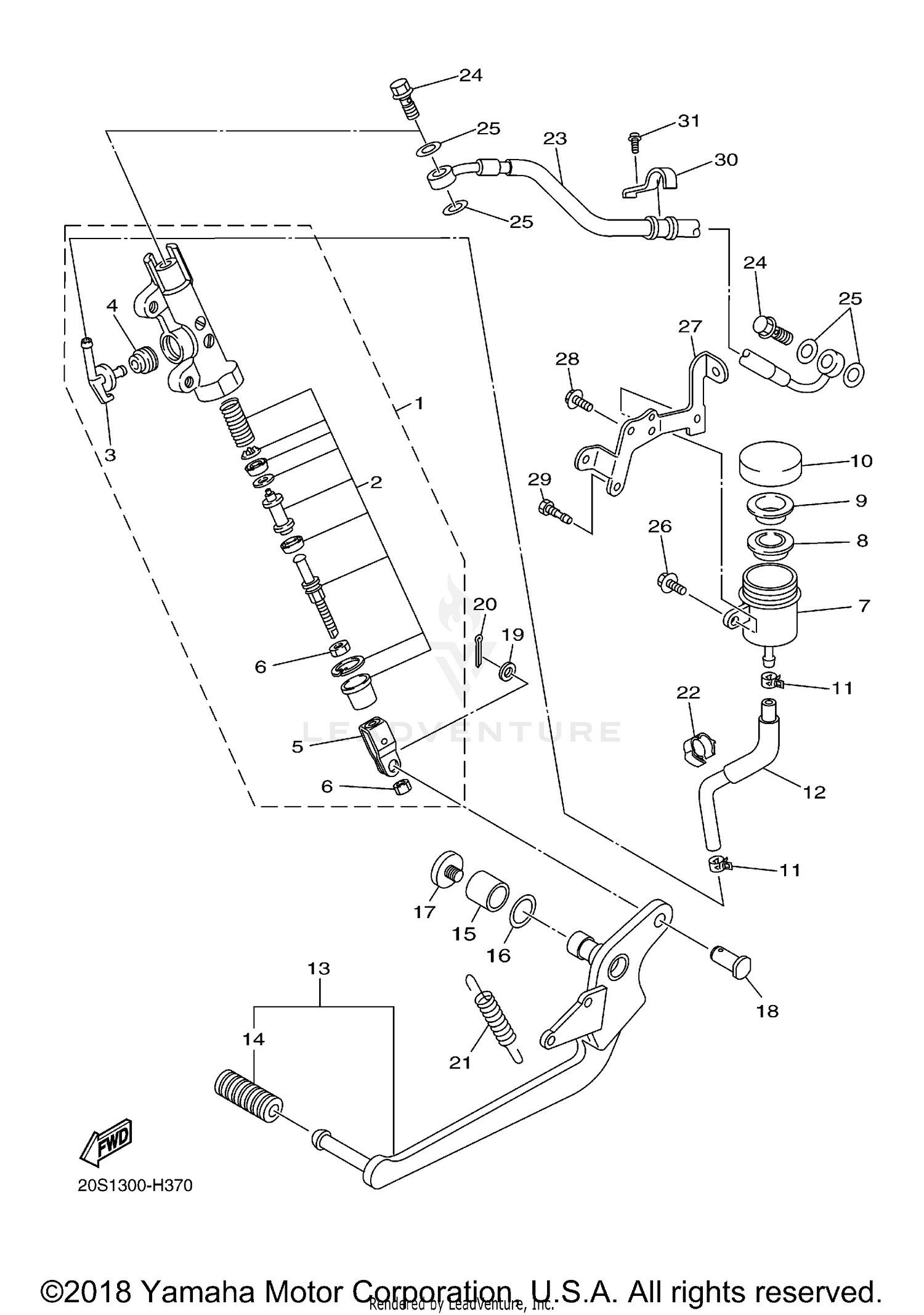 REAR MASTER CYLINDER