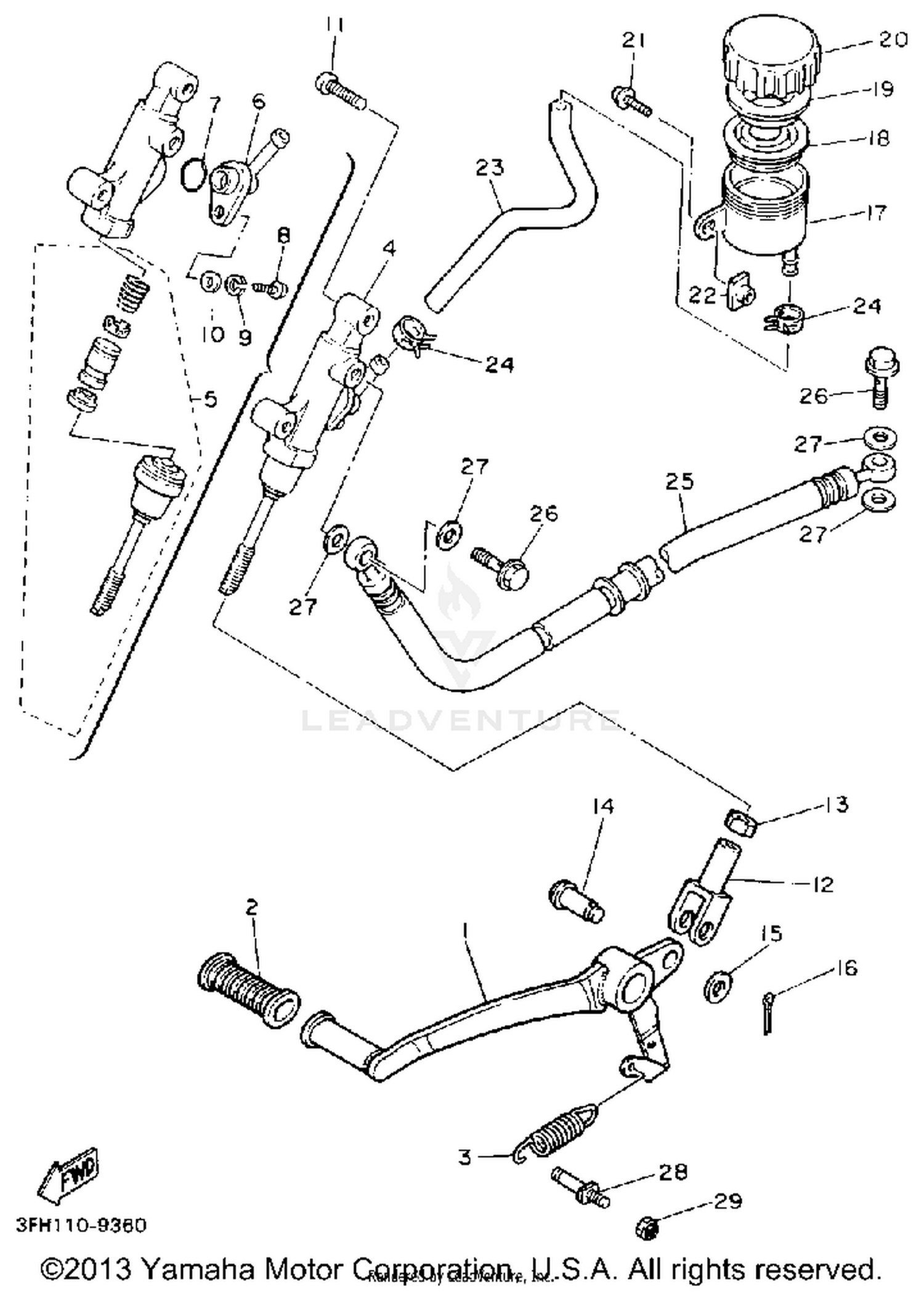 REAR MASTER CYLINDER