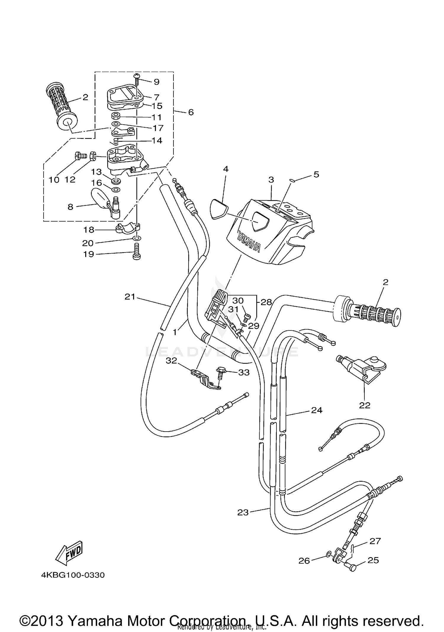 STEERING HANDLE CABLE