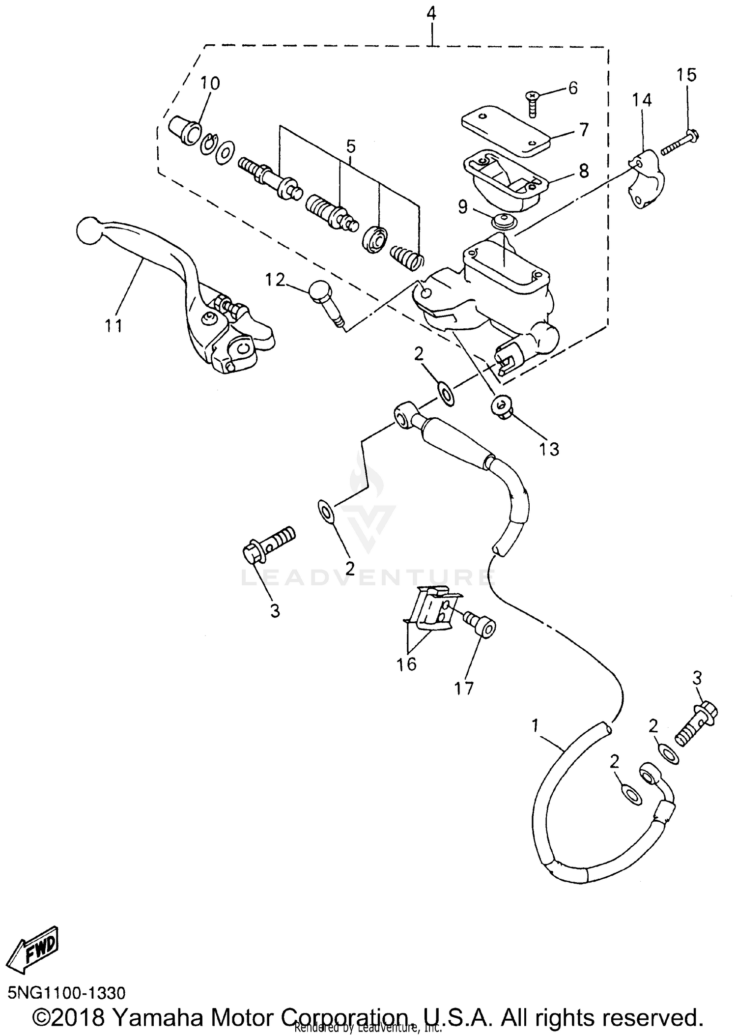 FRONT MASTER CYLINDER