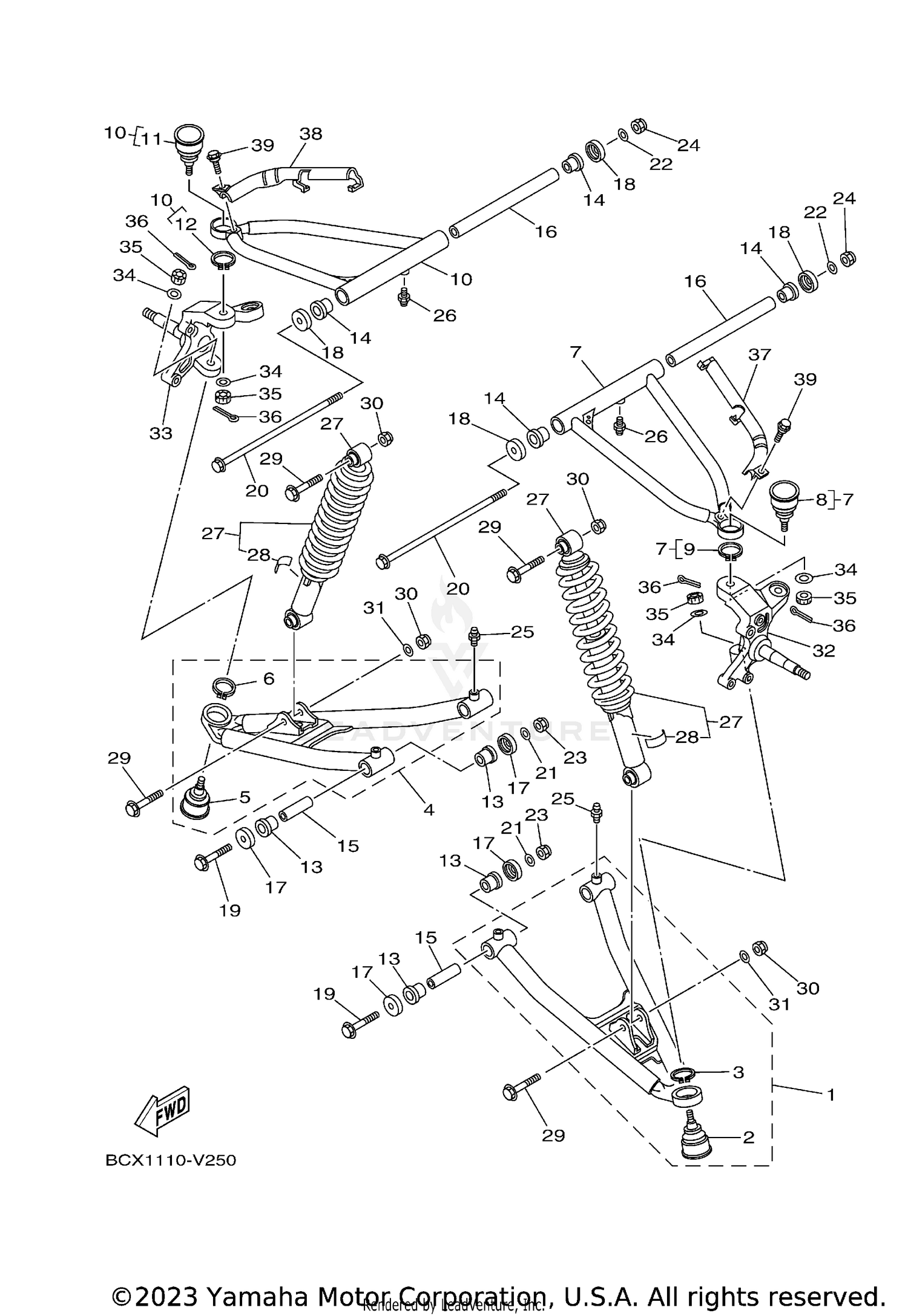FRONT SUSPENSION & WHEEL