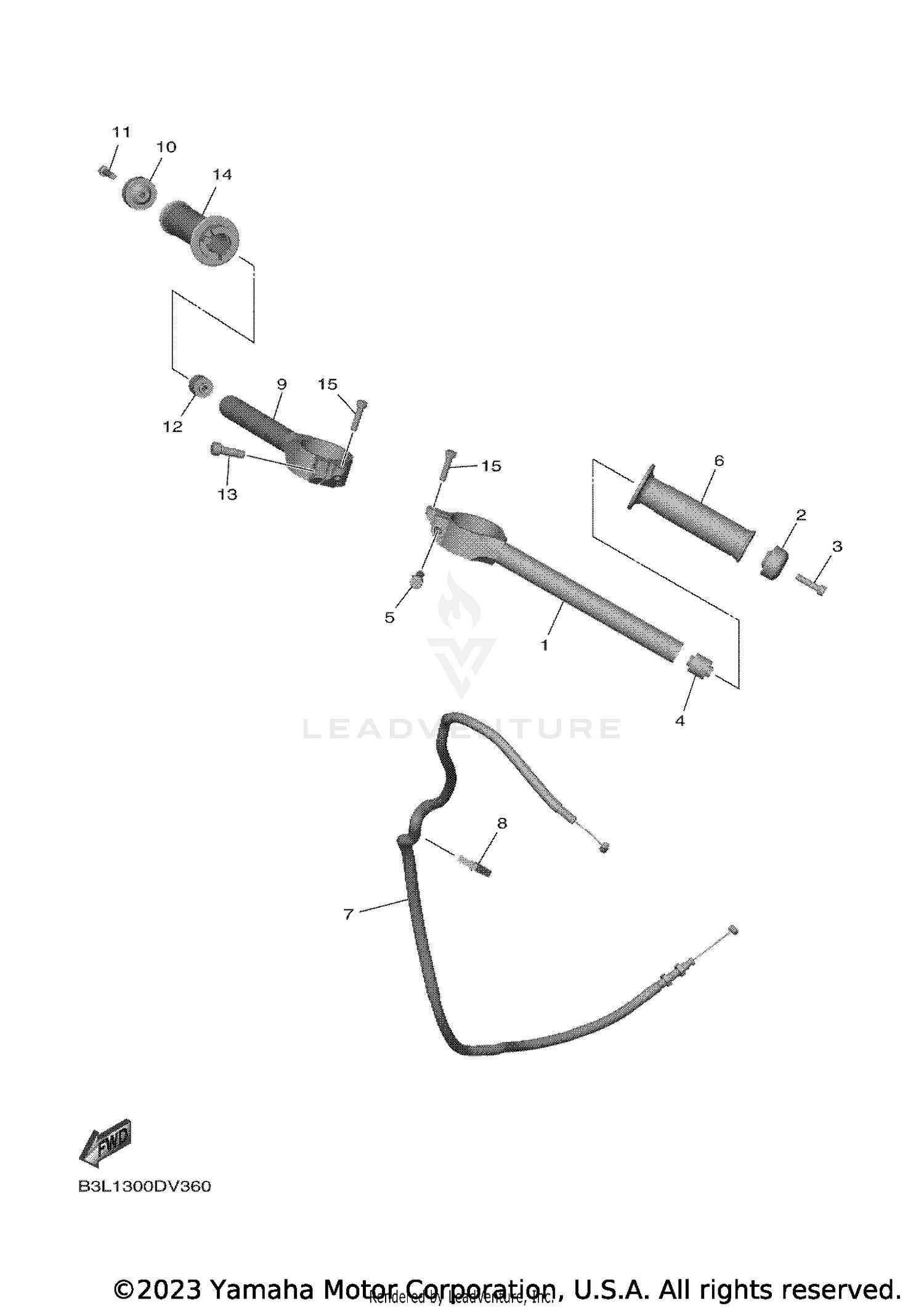 STEERING HANDLE CABLE