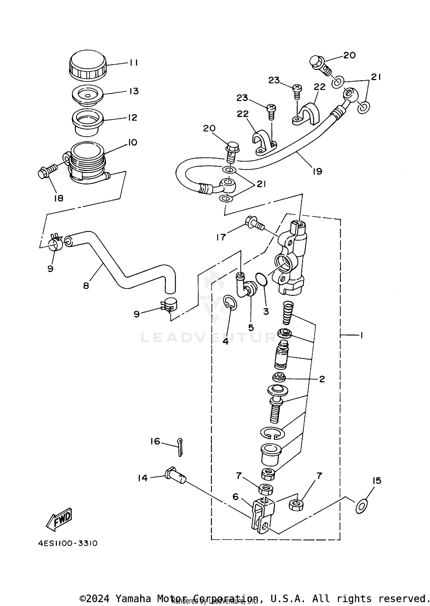 REAR MASTER CYLINDER