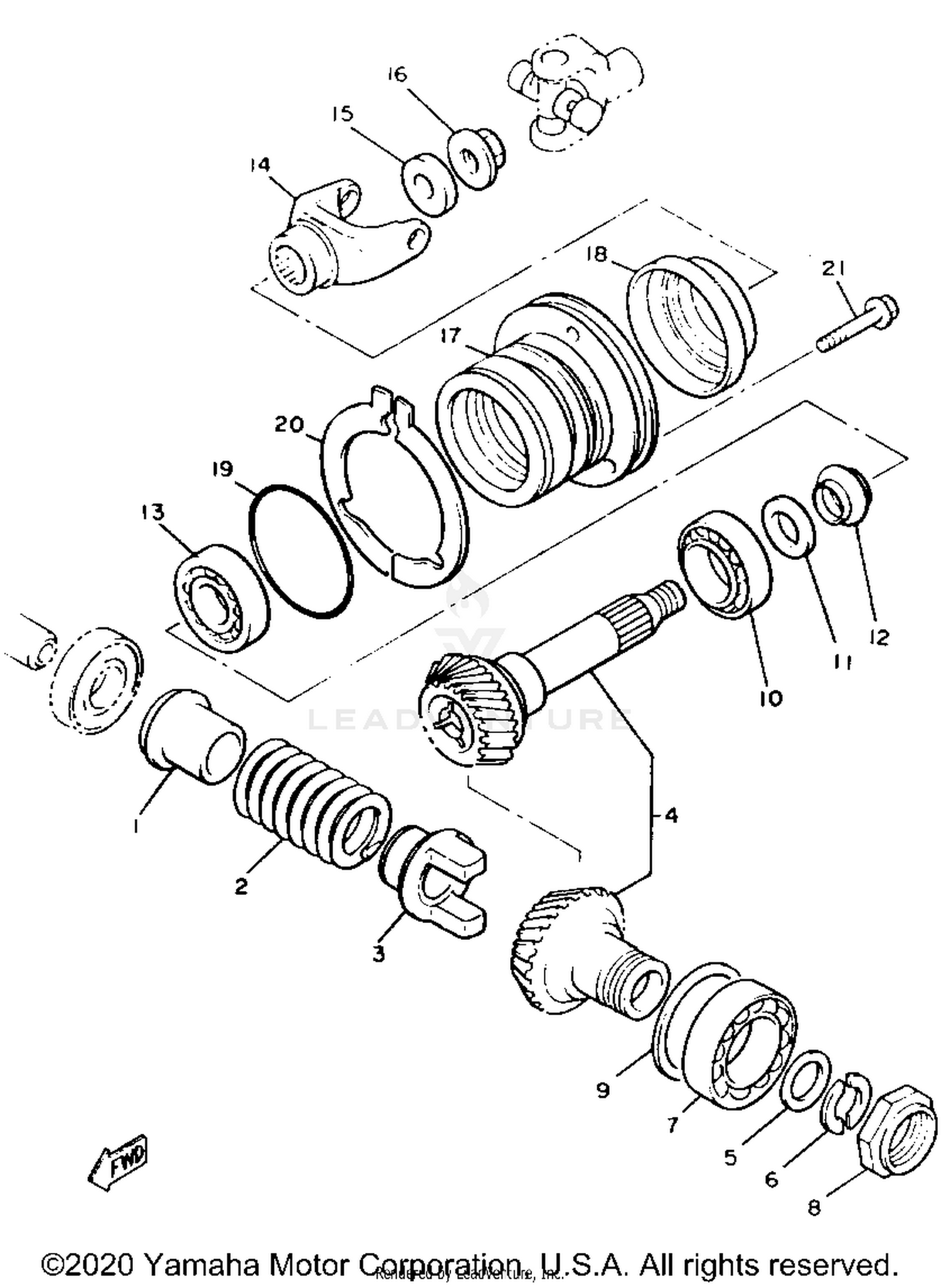 MIDDLE DRIVE GEAR