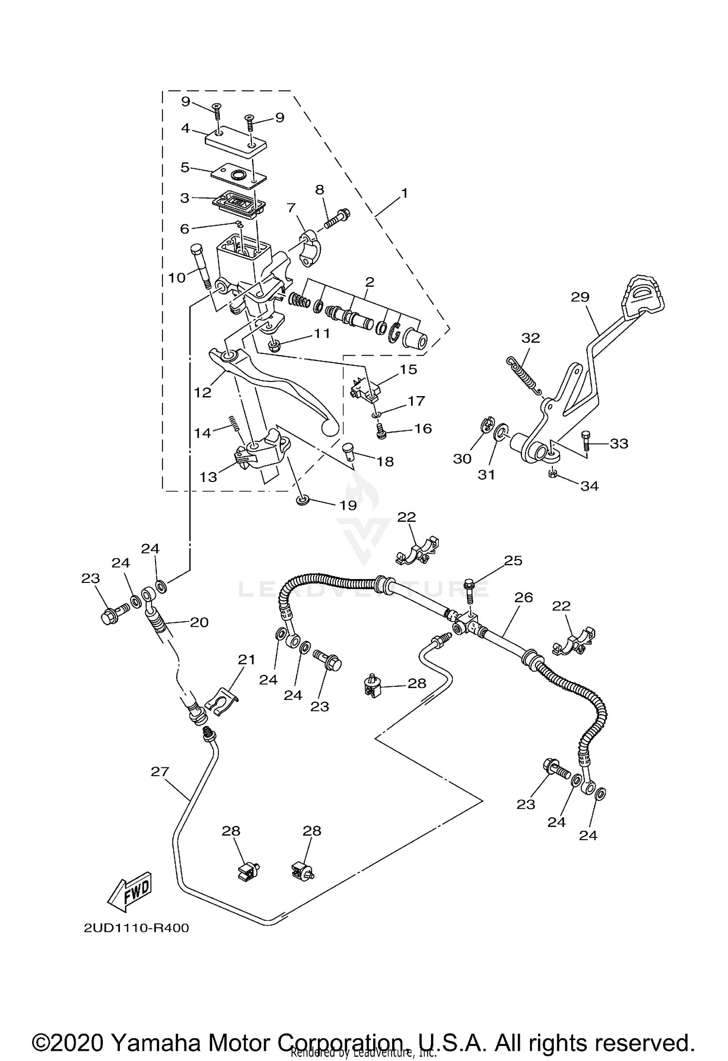 REAR MASTER CYLINDER