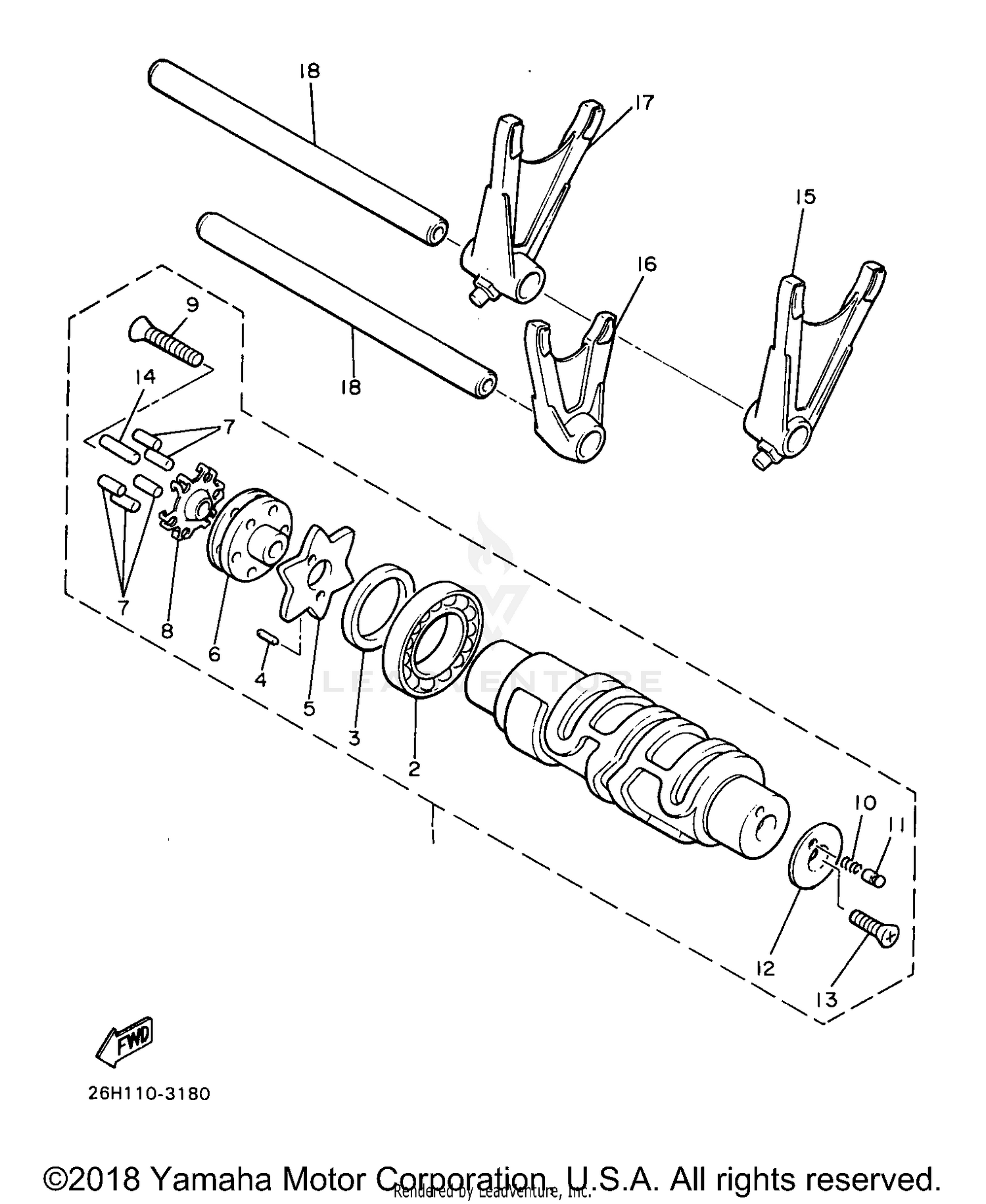 SHIFT CAM SHIFT FORK