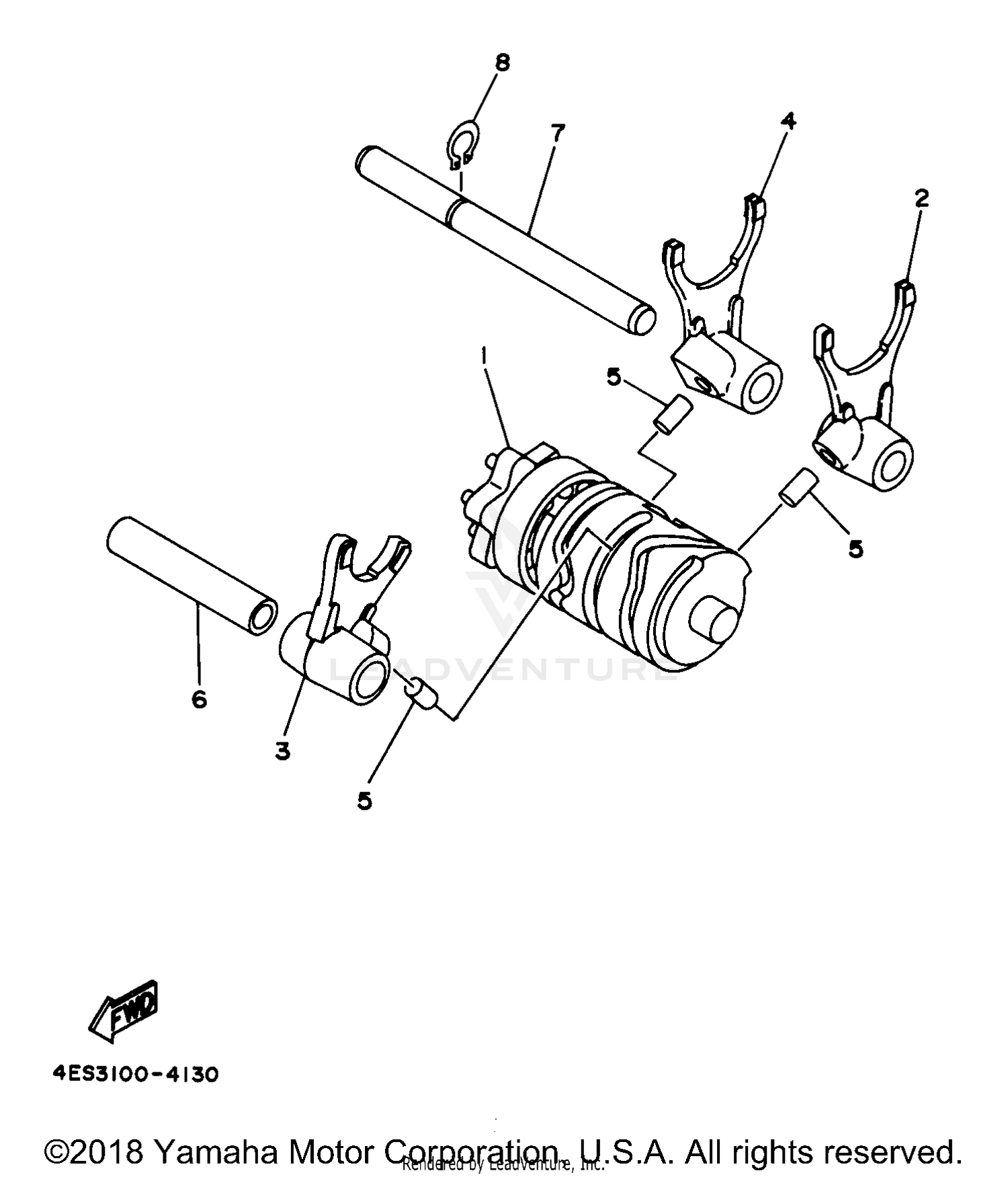 SHIFT CAM SHIFT FORK