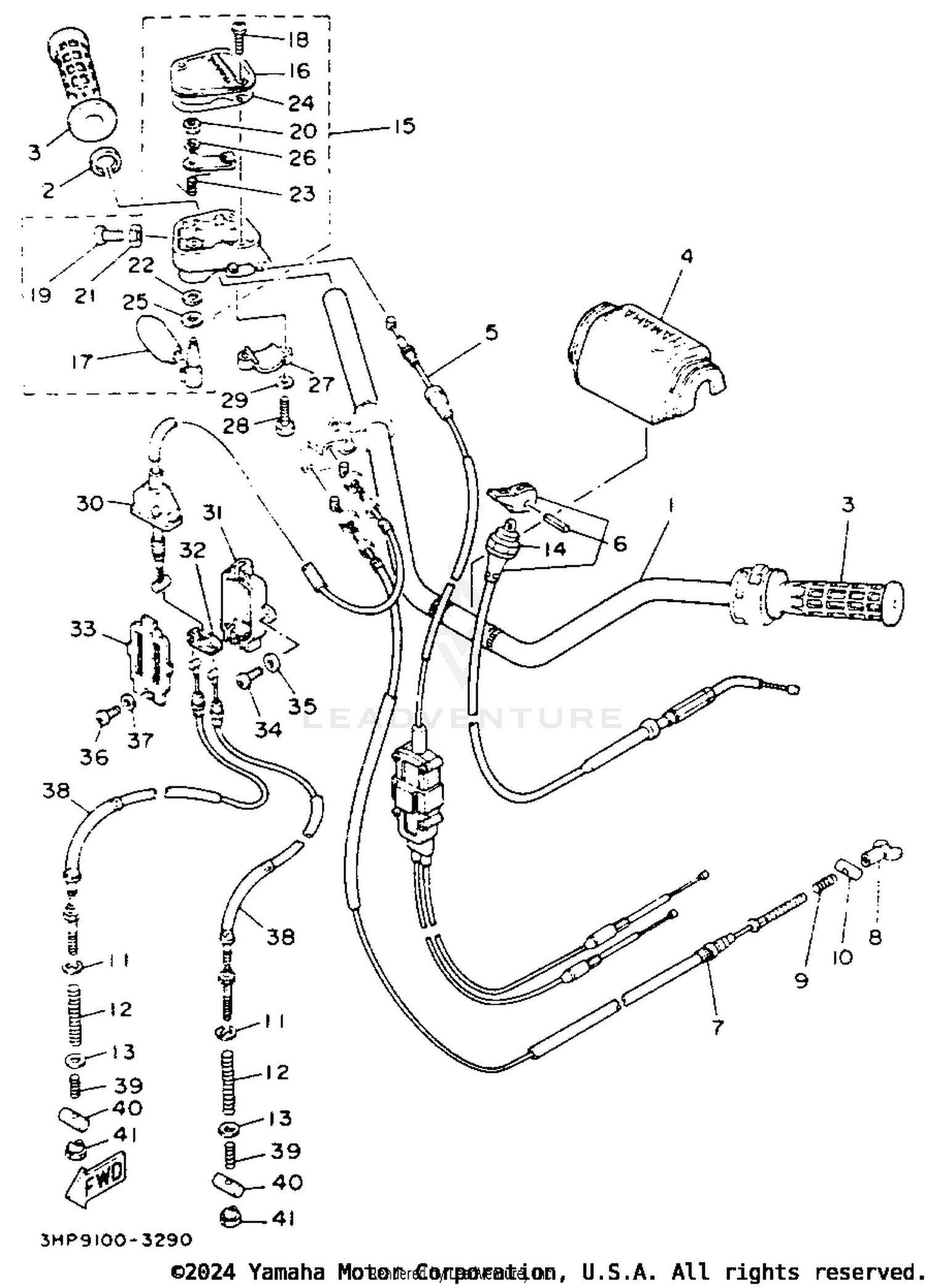 HANDLEBAR - CABLE