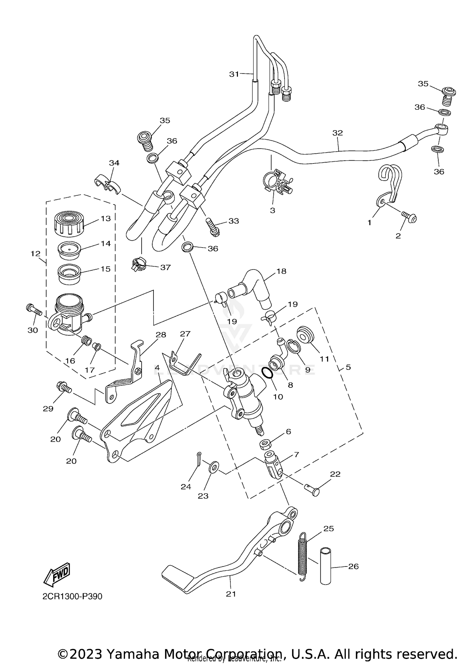REAR MASTER CYLINDER