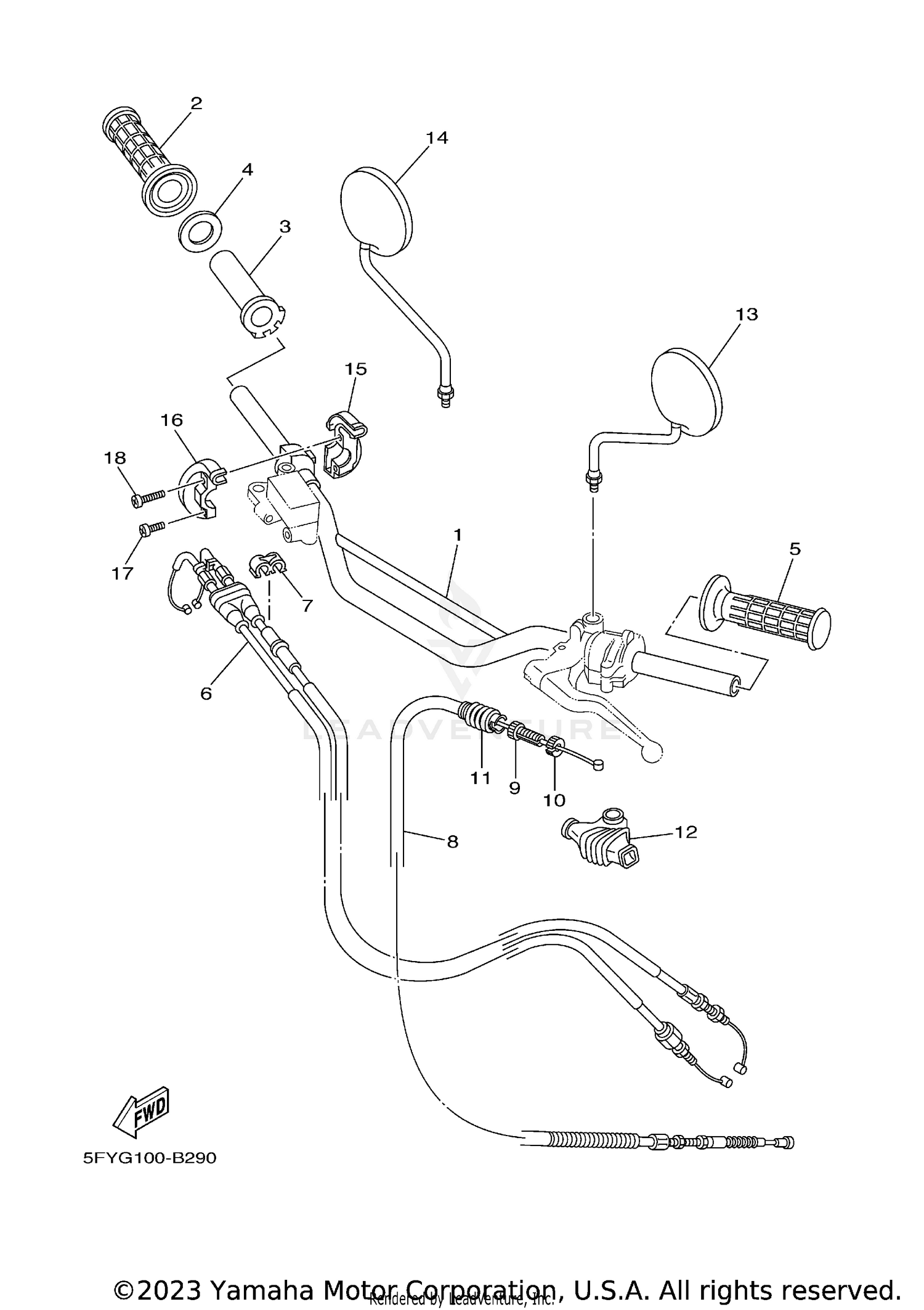 STEERING HANDLE CABLE