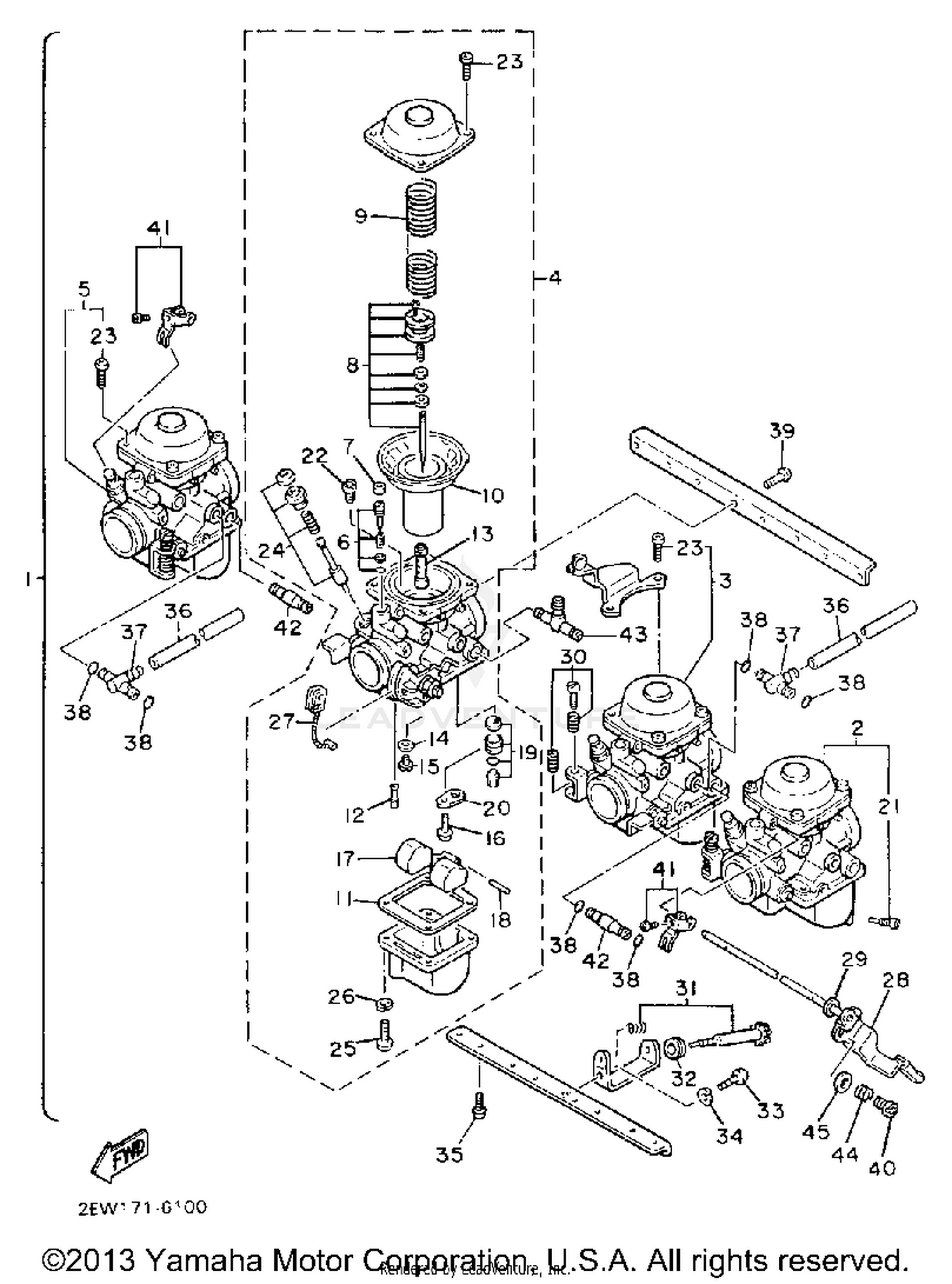 CARBURETOR NON CALIFORNIA MODEL