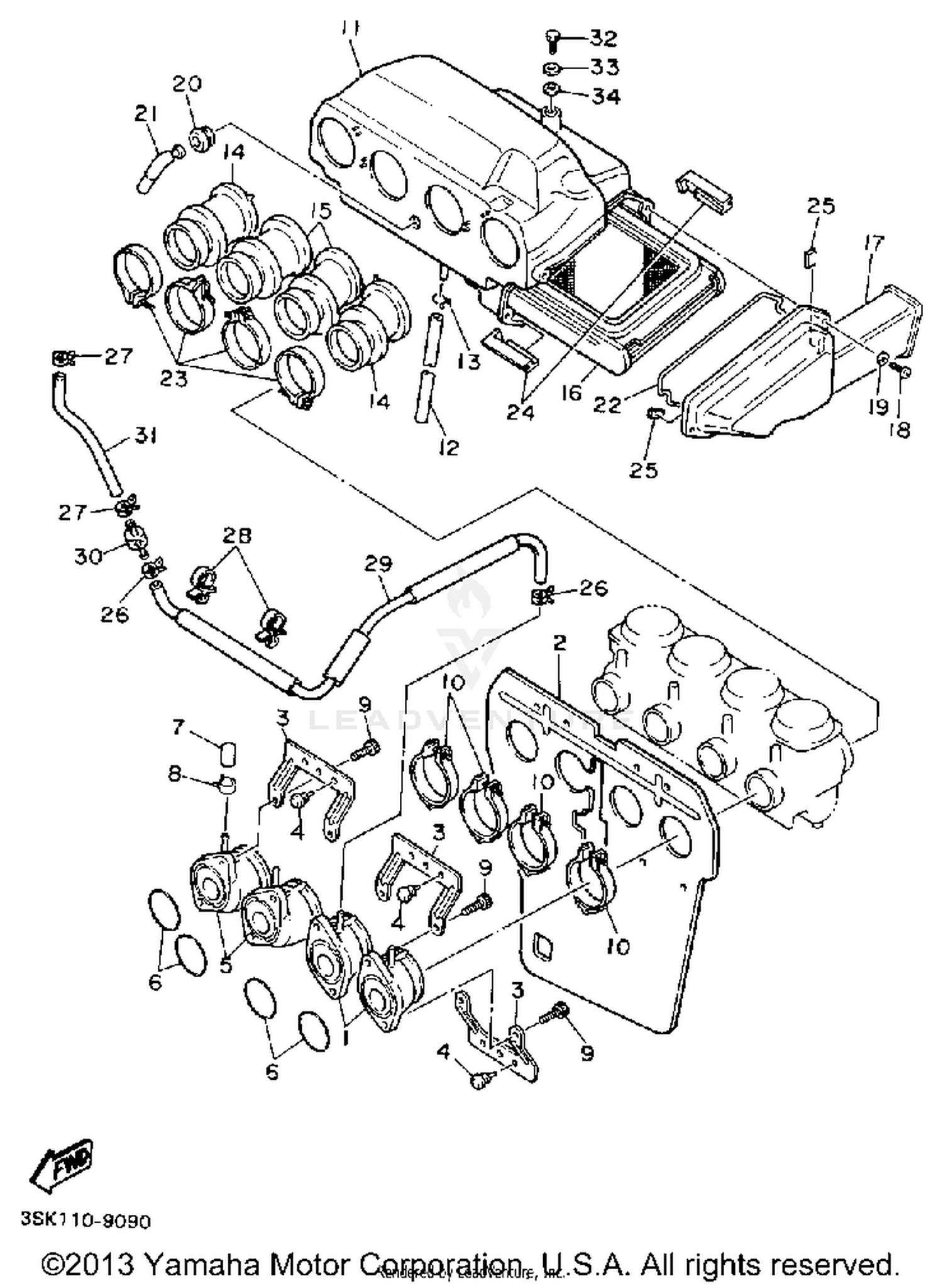 AIR FILTER NON CALIFORNIA MODEL