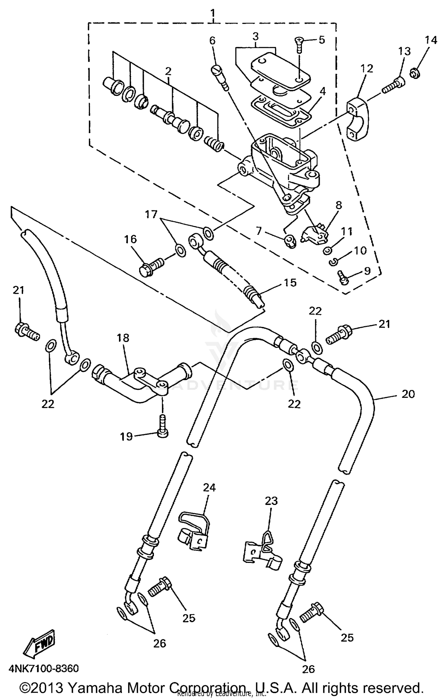FRONT MASTER CYLINDER