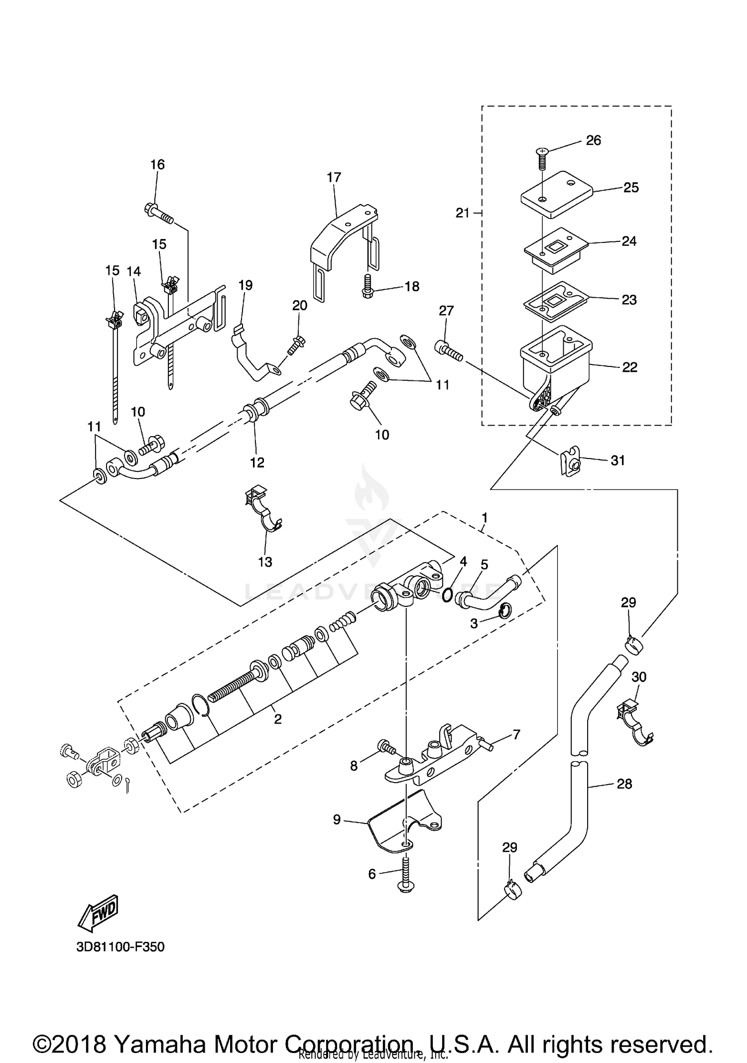REAR MASTER CYLINDER