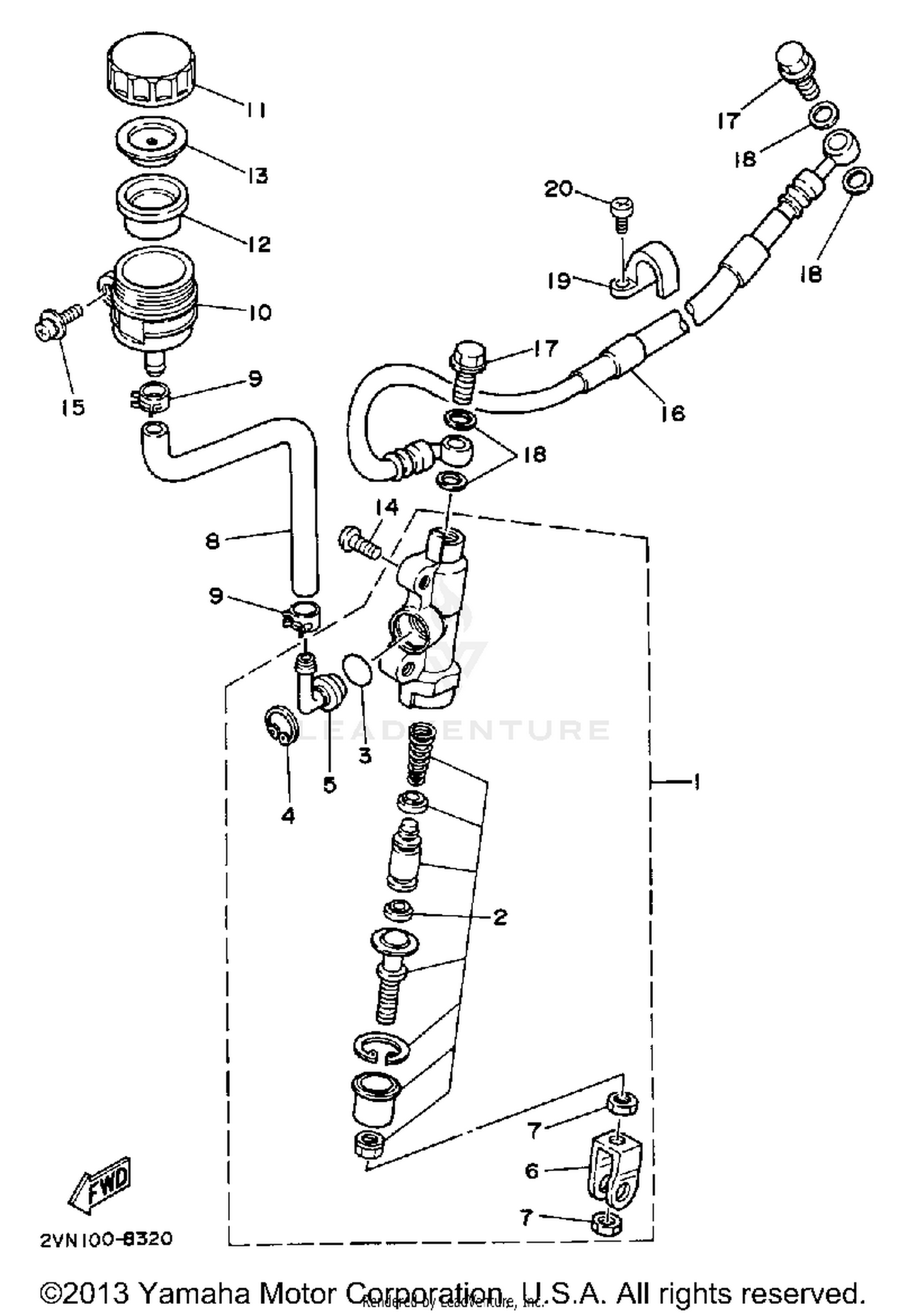 REAR MASTER CYLINDER