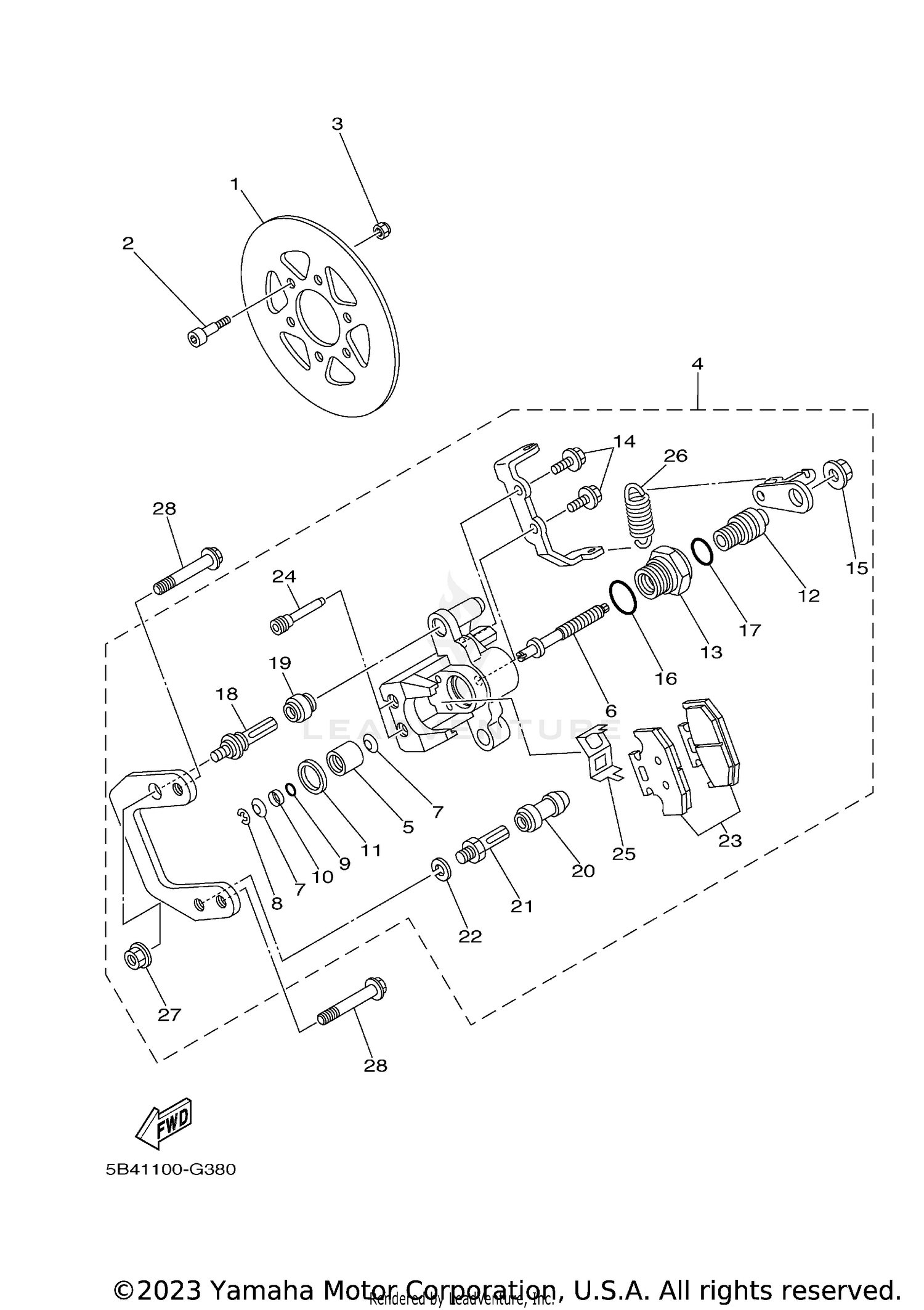 REAR BRAKE CALIPER 2