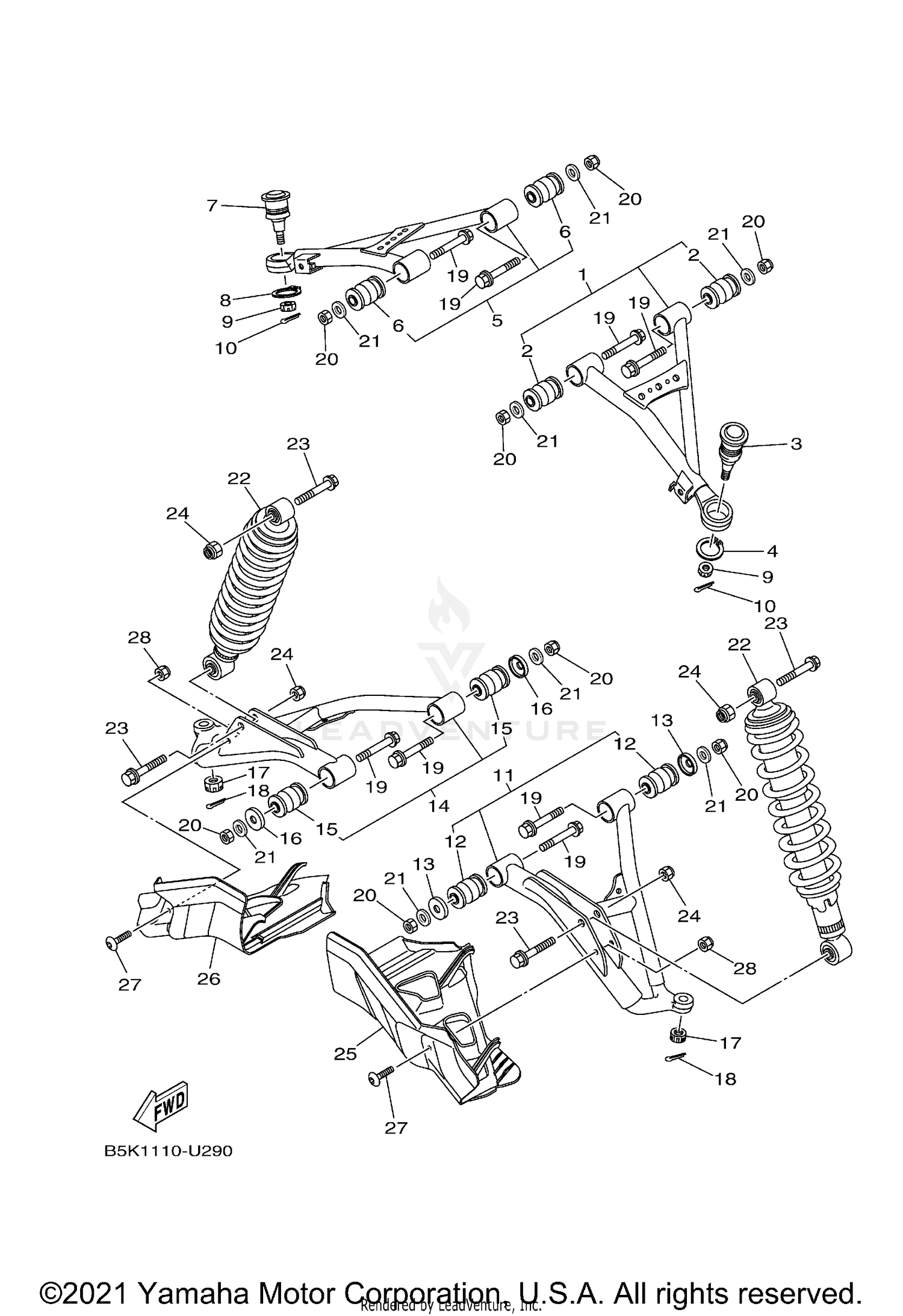 FRONT SUSPENSION & WHEEL