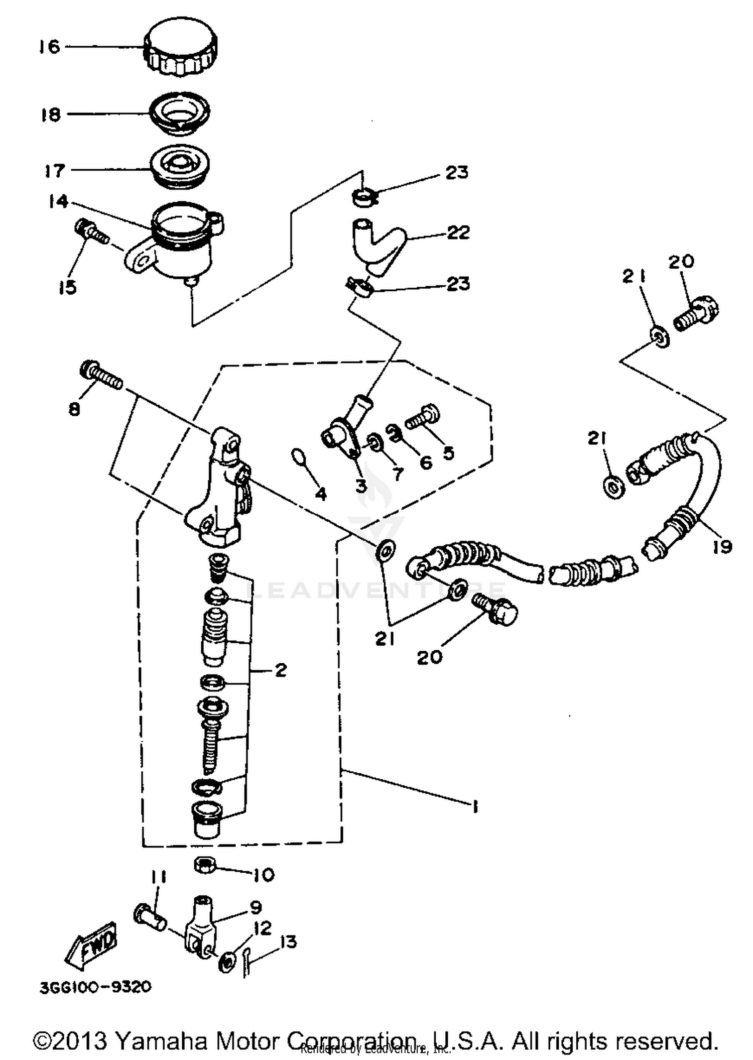 REAR MASTER CYLINDER