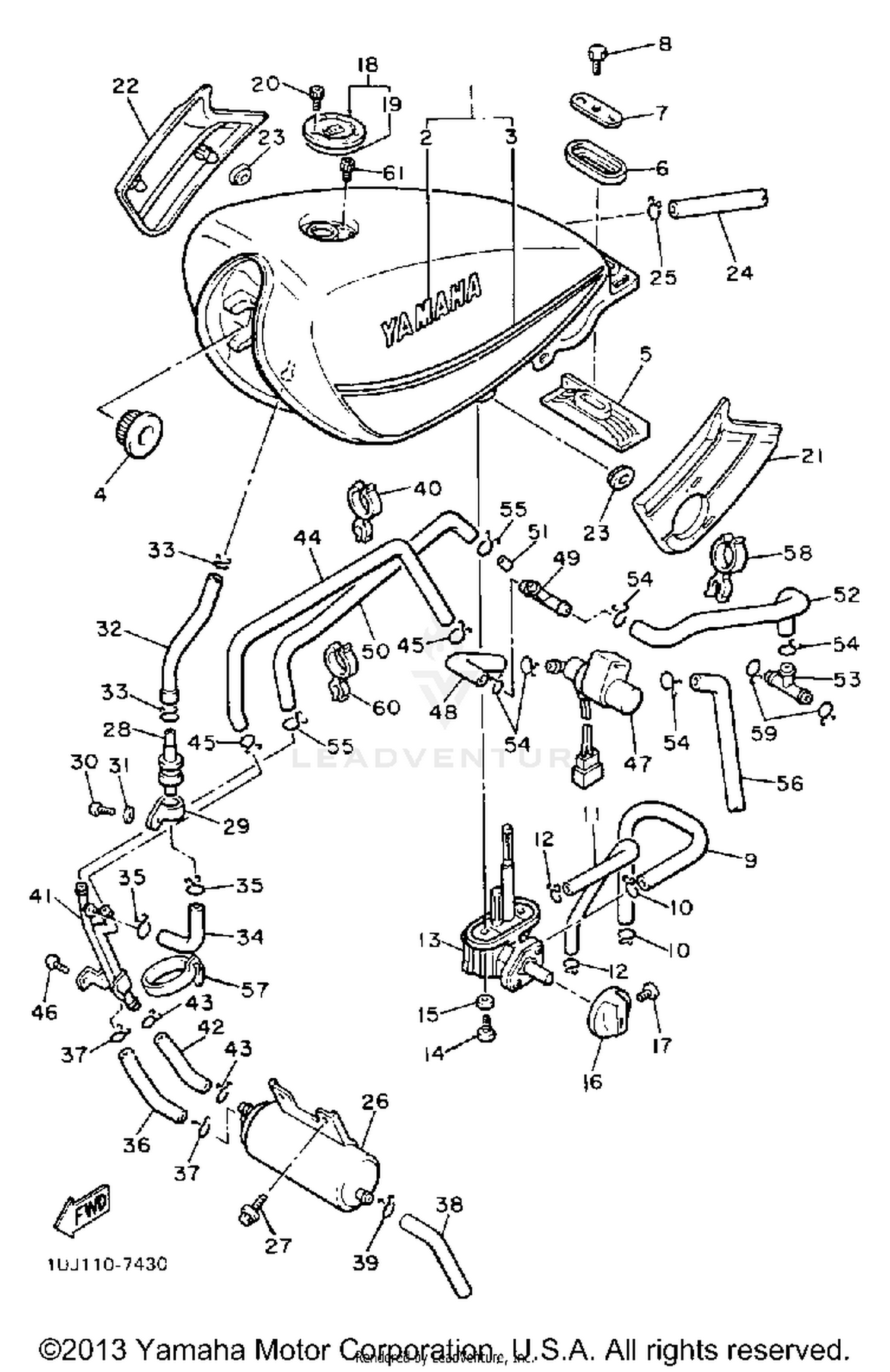 FUEL TANK YX600TC