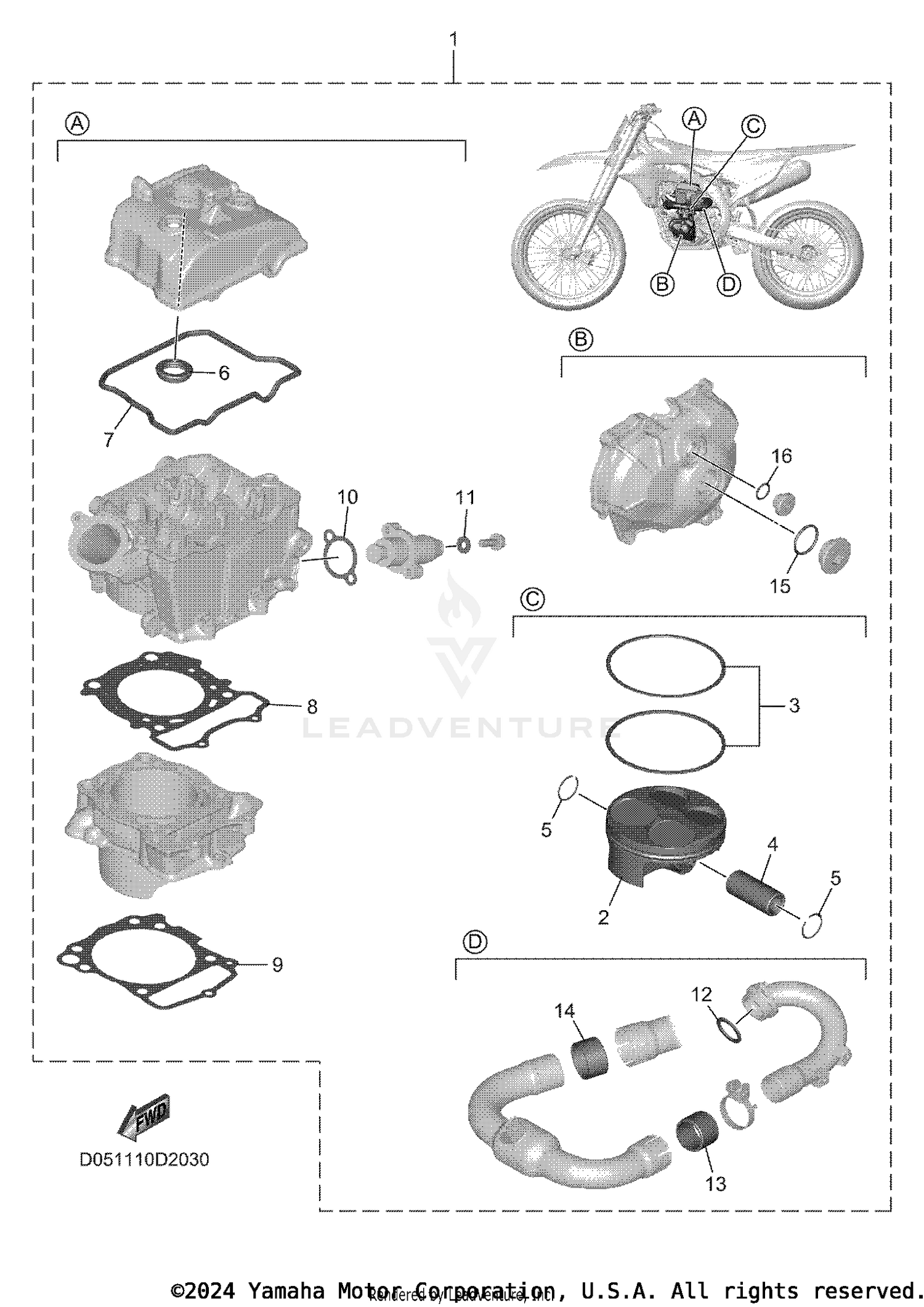 4 PISTON REBUILT KIT
