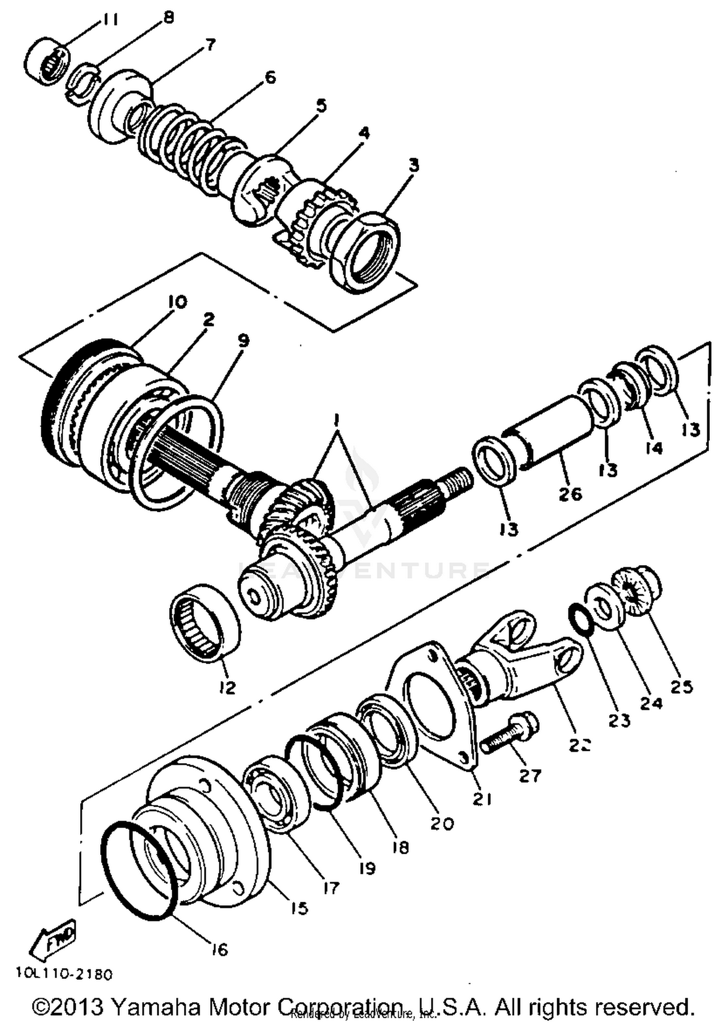 MIDDLE DRIVE GEAR