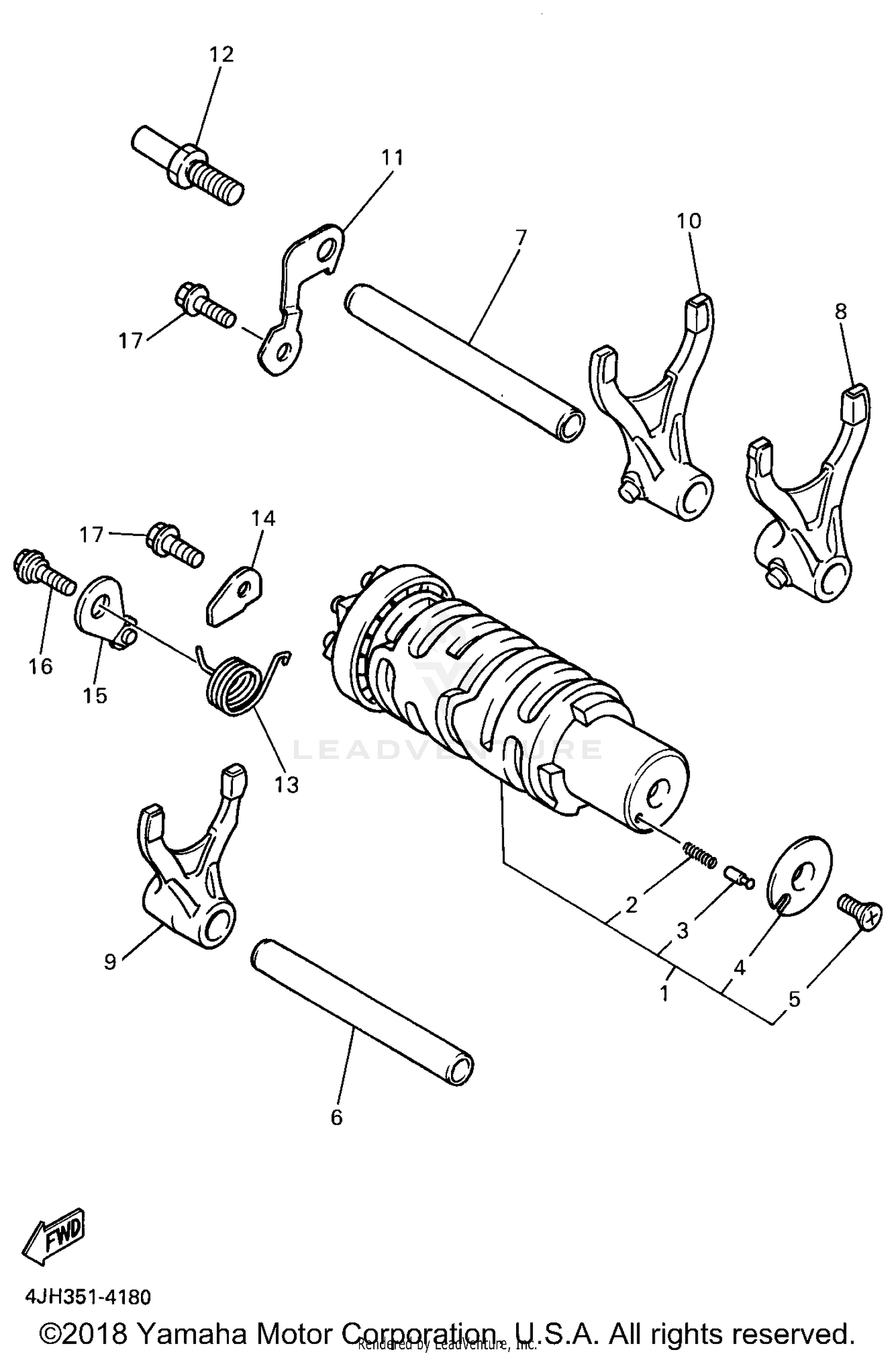 SHIFT CAM SHIFT FORK