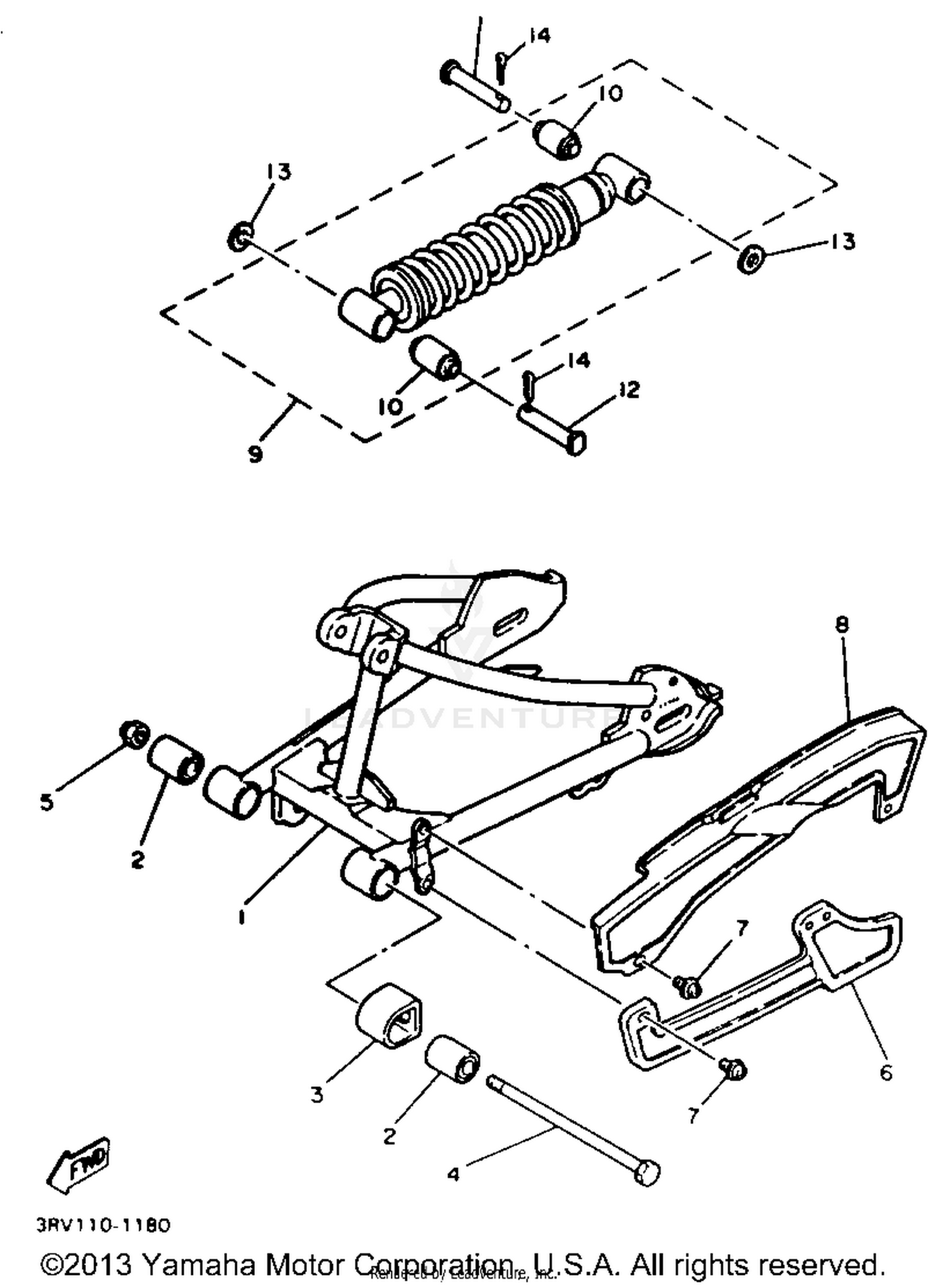 SWING ARM - REAR SHOCKS