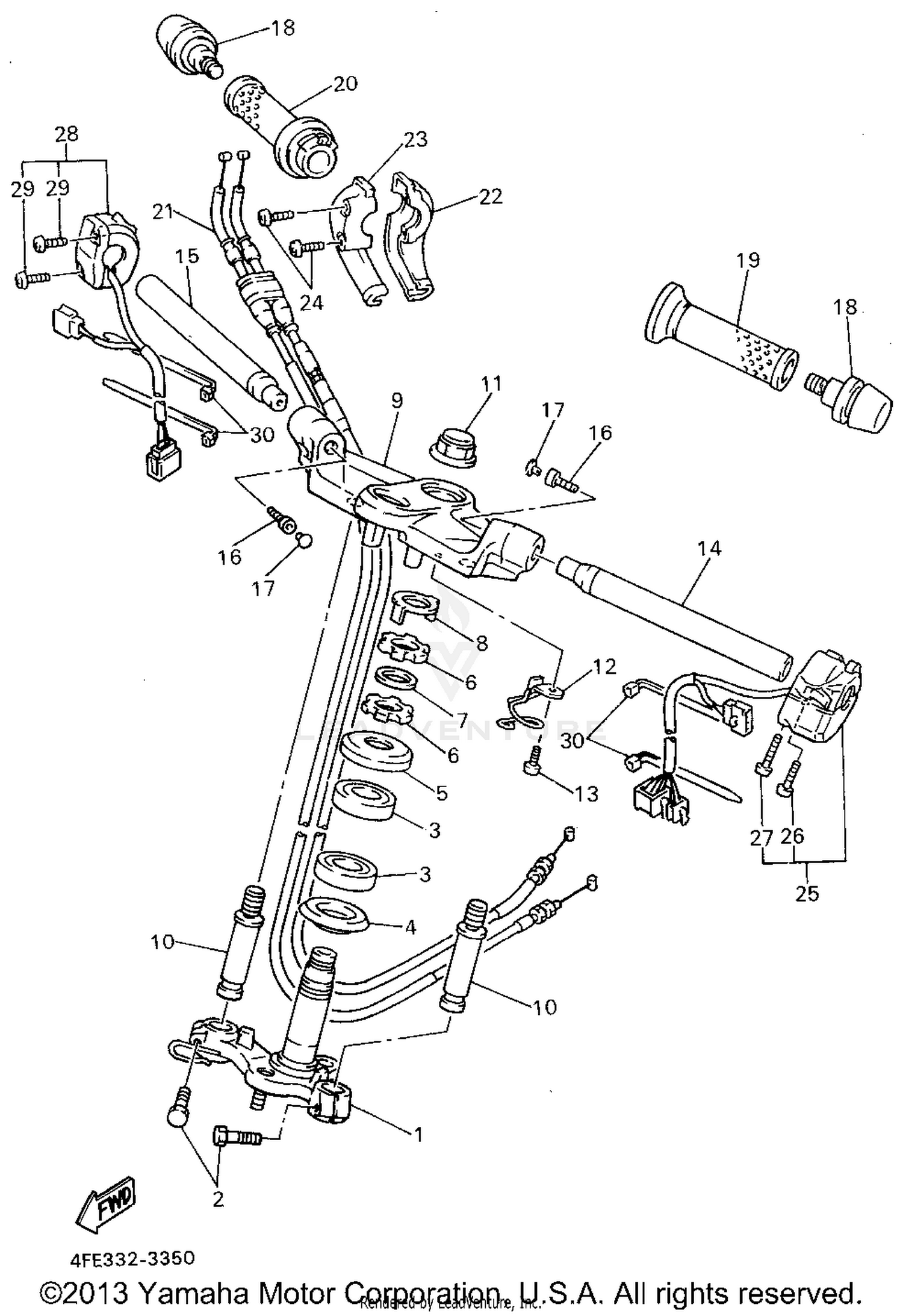 STEERING HANDLE CABLE