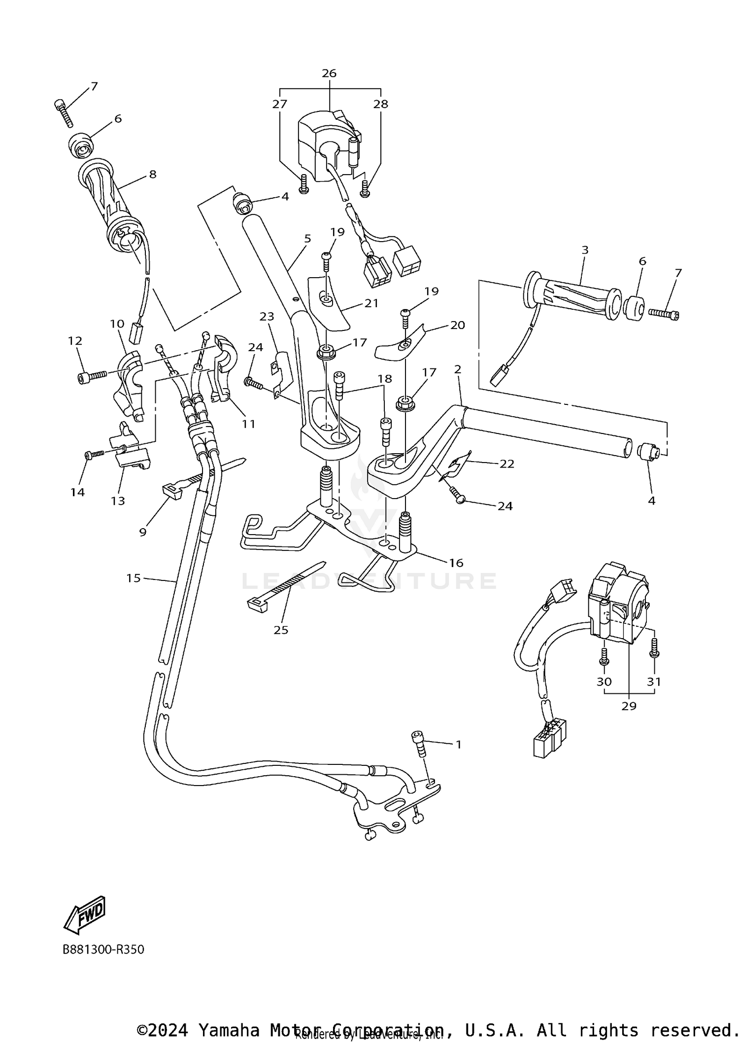 STEERING HANDLE CABLE