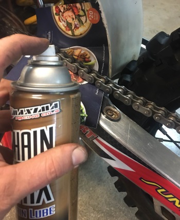 Too much chain lube? - General Dirt Bike Discussion - ThumperTalk